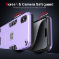 For iPhone XS / X 2 in 1 Shockproof Phone Case(Purple)