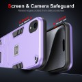 For iPhone XR 2 in 1 Shockproof Phone Case(Purple)