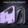 For OPPO Reno11 Pro Global 2 in 1 Shockproof Phone Case(Purple)