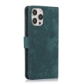 For iPhone 15 Pro Max Orchid Butterfly Embossed Leather Phone Case(Green)