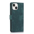 For iPhone 14 Plus Orchid Butterfly Embossed Leather Phone Case(Green)