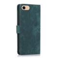 For iPhone 7 / 8 / SE 2022 Orchid Butterfly Embossed Leather Phone Case(Green)