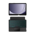 For Samsung Galaxy Tab A9+ X210 YJ-A9+ Split Bluetooth Keyboard Leather Tablet Case