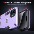 For Tecno Camon 19 2 in 1 Shockproof Phone Case(Purple)