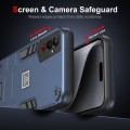 For Tecno Pova 4 2 in 1 Shockproof Phone Case(Blue)
