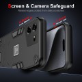 For Tecno Pova 5 2 in 1 Shockproof Phone Case(Black)