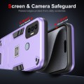 For Tecno Spark 7 Pro 2 in 1 Shockproof Phone Case(Purple)