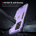 For Motorola Moto E13 2 in 1 Shockproof Phone Case(Purple)