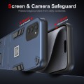 For Motorola Moto E32 2 in 1 Shockproof Phone Case(Blue)