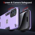 For Motorola Edge 30 2 in 1 Shockproof Phone Case(Purple)