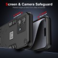 For Motorola Edge 40 Neo 2 in 1 Shockproof Phone Case(Black)