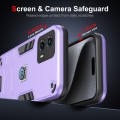 For Motorola Moto G 2023 2 in 1 Shockproof Phone Case(Purple)