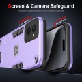 For Motorola Moto G Power 2024 2 in 1 Shockproof Phone Case(Purple)