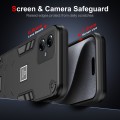 For Motorola Moto G14 2 in 1 Shockproof Phone Case(Black)