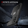 For Motorola Moto G22 2 in 1 Shockproof Phone Case(Black)