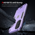 For Motorola Moto G62 5G 2 in 1 Shockproof Phone Case(Purple)