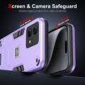 For Motorola Moto G84 2 in 1 Shockproof Phone Case(Purple)