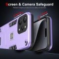 For Xiaomi Redmi 12 2 in 1 Shockproof Phone Case(Purple)