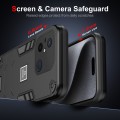 For Xiaomi Redmi 12C 2 in 1 Shockproof Phone Case(Black)