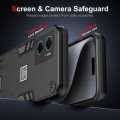 For Xiaomi Redmi Note 11E 2 in 1 Shockproof Phone Case(Black)