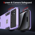For Xiaomi Poco X4 Pro 5G 2 in 1 Shockproof Phone Case(Purple)