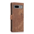 For Google Pixel 7 Orchid Butterfly Embossed Leather Phone Case(Brown)