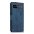 For Google Pixel 6 Pro Orchid Butterfly Embossed Leather Phone Case(Blue)