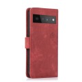 For Google Pixel 6 Pro Orchid Butterfly Embossed Leather Phone Case(Red)