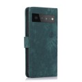 For Google Pixel 6a Orchid Butterfly Embossed Leather Phone Case(Green)