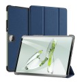For OnePlus Pad Go/OPPO Pad Air2 DUX DUCIS Domo Series Magnetic Flip Leather Tablet Case(Blue)