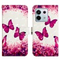For Xiaomi Redmi Note 13 Pro 5G Global 3D Painting Horizontal Flip Leather Phone Case(Rose Butterfly