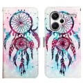 For Xiaomi Redmi Note 13 Pro+ 5G 3D Painting Horizontal Flip Leather Phone Case(Color Drop Wind Chim