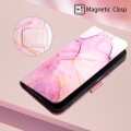 For Xiaomi Redmi Note 13 5G Global PT003 Marble Pattern Flip Leather Phone Case(Pink Purple Gold)