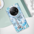 For Xiaomi Redmi A3 Colored Drawing Pattern Plain Weave Leather Phone Case(Tower Butterfly)