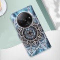 For Xiaomi Redmi A3 Colored Drawing Pattern Plain Weave Leather Phone Case(Undersea Mandala)