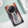 For Xiaomi Redmi A3 Colored Drawing Pattern Plain Weave Leather Phone Case(Cats And Tigers)