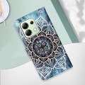 For Xiaomi Redmi Note 13 4G Global Colored Drawing Pattern Plain Weave Leather Phone Case(Undersea M