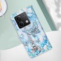 For Xiaomi Redmi Note 13 5G Global Colored Drawing Pattern Plain Weave Leather Phone Case(Tower Butt