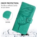 For Samsung Galaxy Xcover 4s / Xcover 4 Embossed Butterfly Leather Phone Case(Green)