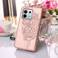 For Xiaomi Redmi Note 13 Pro 5G Global Embossed Butterfly Leather Phone Case(Rose Gold)