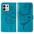 For Xiaomi Redmi Note 13 Pro 5G Global Embossed Butterfly Leather Phone Case(Blue)