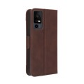 For TCL 40 XE 5G / 40 NxtPaper 5G Skin Feel Calf Texture Card Slots Leather Phone Case(Brown)