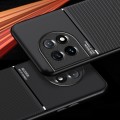 For OnePlus 11 Classic Tilt Strip Grain Magnetic Shockproof PC + TPU Phone Case(Red)