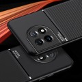 For OnePlus Ace 2 Classic Tilt Strip Grain Magnetic Shockproof PC + TPU Phone Case(Black)