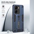 For Xiaomi Redmi 13C Variety Brave Armor Finger Loop Holder Phone Case(Blue)