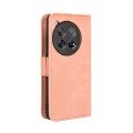 For OnePlus 12 Skin Feel Calf Texture Card Slots Leather Phone Case(Pink)