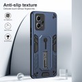 For Motorola Moto G13 Variety Brave Armor Finger Loop Holder Phone Case(Blue)