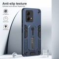 For Motorola Moto G84 Variety Brave Armor Finger Loop Holder Phone Case(Blue)