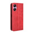 For BLU G53 Magnetic Buckle Retro Texture Leather Phone Case(Red)