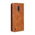 For BLU View 4 / View 2 202 Magnetic Buckle Retro Texture Leather Phone Case(Brown)